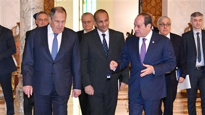 تفاصيل لقاء السيسي ووزير خارجية روسيا (صور)