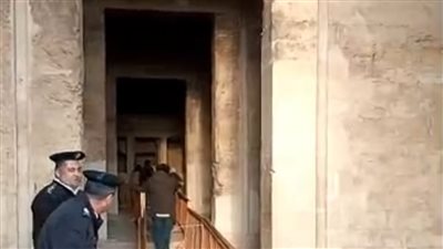 السحب حجبت تعامد الشمس على قدس الأقداس بمعبد قصر قارون بالفيوم