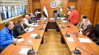 محافظ الدقهلية يعقد اجتماعا لمناقشة أنسب الحلول لصرف صحي دنجواي 