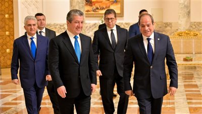  استقبال رئيس حكومة كردستان العراق أبرزها، نشاط السيسي اليوم الأحد (فيديو وصور)
