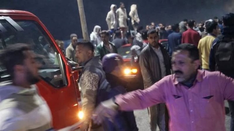حادث تصادم على طريق