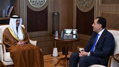 مدبولي لسفير الإمارات: العلاقات بين القاهرة وأبوظبي نموذج للتعاون العربي