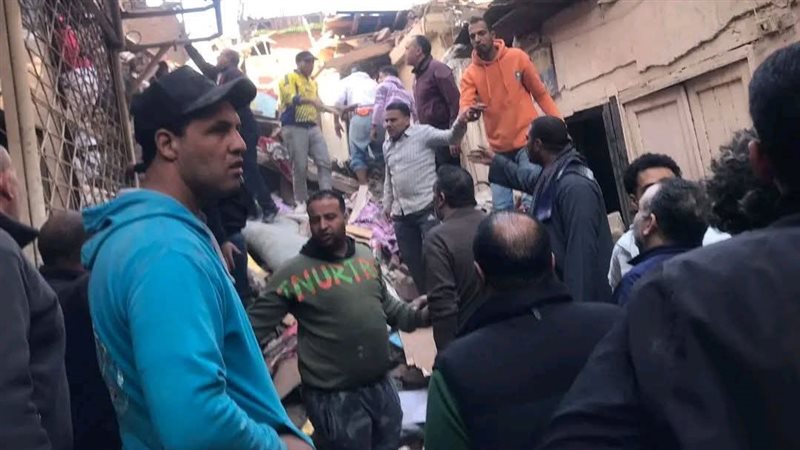 انهيار عقار امبابة