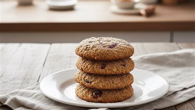 فطائر الزبادي بالشوفان في الفرن، فطار صحي سريع للدايت والطلاب