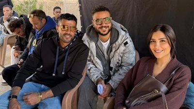 محمد سامي يفاجئ مي عمر أثناء تصوير “الست موناليزا”