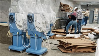 تركيب 21 ماكينة غسيل كلوي جديدة بمستشفى طوخ المركزي تمهيدًا لبدء التشغيل