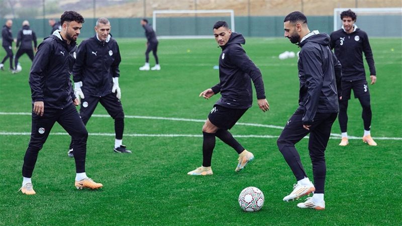 منتخب مصر يستعد لجنوب