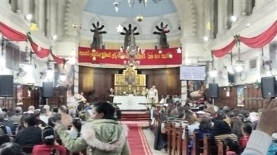 كاتدرائية القديس مرقس الأسقفية بالإسكندرية تحتفل بعيد الميلاد المجيد (صور)