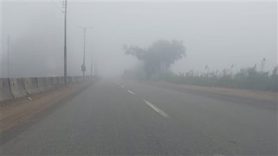 غلق الطريق الصحراوي بالإسكندرية من البوابات بسبب شبورة تحجب الرؤية