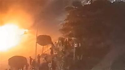 إصابة 4 أشخاص في احتراق وتفحم سيارة بشارع الجيش في المنصورة (صور) 