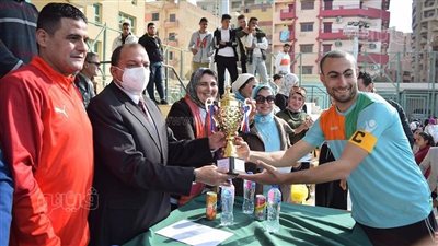 كلية التربية الرياضية بطلًا لكأس رئيس جامعة بني سويف لكرة القدم