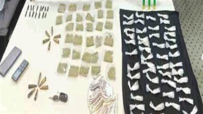 ضبط أسلحة نارية وذخائر ومواد مخدرة بحوزة 5 أشخاص بالمنوفية