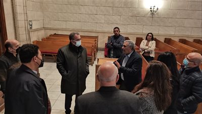 رئيس الإنجيلية يتابع استعدادات قصر الدوبارة لاحتفال عيد الميلاد 