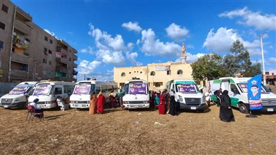 قافلة طبية علاجية توقع الكشف على 1510 مريض في الدقهلية |صور