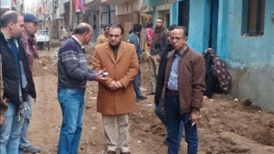 رصف شوارع حي شرق ملوي المنيا ضمن الخطة الاستثمارية 2022