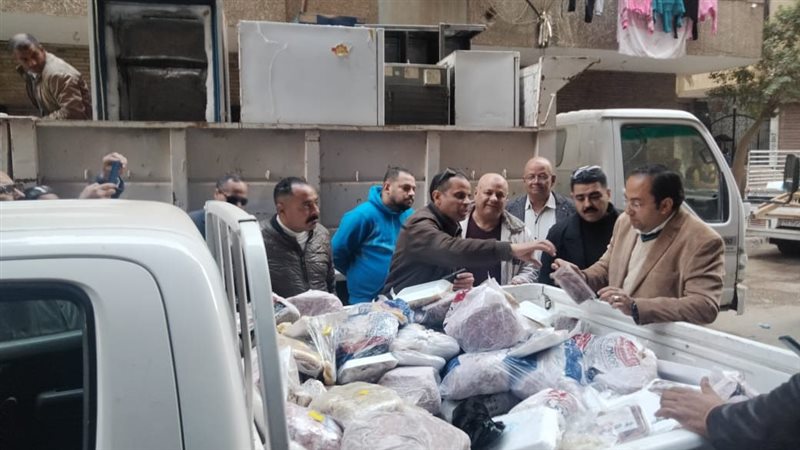 ضبط لحوم فاسدة بمحل