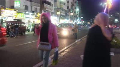 أمطار متوسطة بالقليوبية وسط الاحتفال برأس السنة | صور