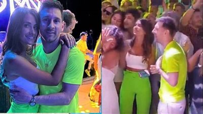 ميسي يرقص ويغني برفقة زوجته بمسقط رأسه بالأرجنتين | فيديو