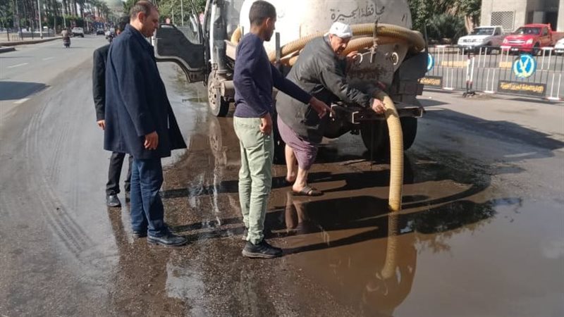 شفط الأمطار من الجيزة