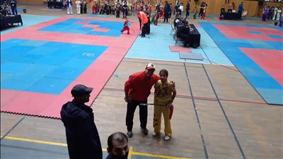 بسملة المسلمي تحصد ذهبية بطولة السوبر أساليب للووشو كونغ فو