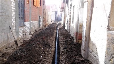 استبدال 4 كيلو مترات مواسير مياه 