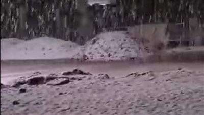 سانت كاترين تكتسي بالثلج فى أول أيام العام الجديد | صور