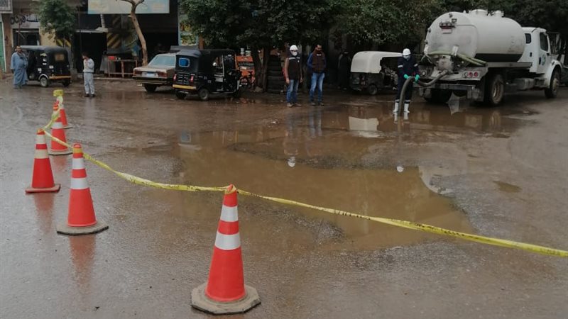 شفط المياه من شوارع