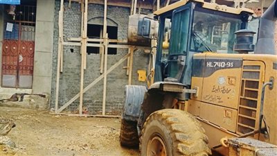 إزالة 6 أعمال بناء مخالف في حملة بالمنيب بالجيزة