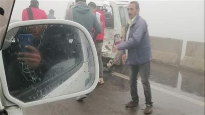 بسبب الشبورة.. إصابة 15 شخصا بحادث تصادم على طريق بنها شبرا الحر | صور 