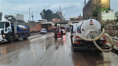 220 معدة لرفع وإزالة آثار الأمطار بالقليوبية