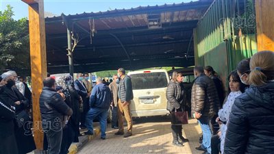 شاهد.. تشييع جثمان هالة رجائي نجلة نقيب المحامين