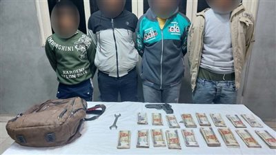 ضبط المتهمين بالسطو المسلح على محاسب بمصنع بالبدرشين