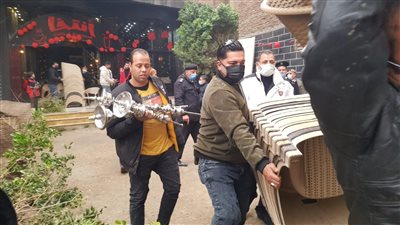 إزالة 4 أسواق عشوائية في المنيب وأسفل الدائري بعزبة الخلايفة