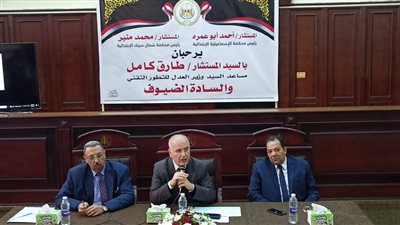 مساعد وزير العدل يتفقد أعمال التطوير الرقمي بمجمع محاكم الإسماعيلية| صور