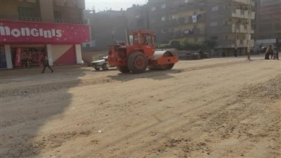 رصف موقف منشأة القناطر الجديد | فيديو