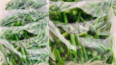 استعدادا لشهر رمضان، طريقة تفريز الفاصوليا الخضراء