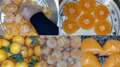 استعدادا لشهر رمضان، طريقة تفريز عصير اليوسفي 