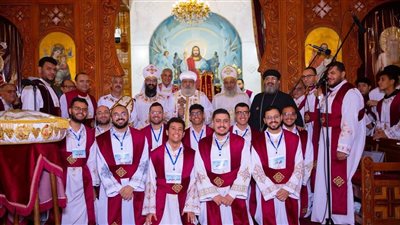  الأنبا ميخائيل يرسم 35 شماسا للخدمة في إيبارشية حلوان