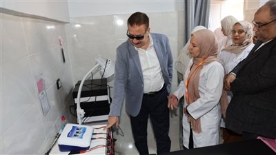 محافظ المنوفية يفتتح وحدة العلاج الطبيعي بالوحدة الصحية بكفر العرب
