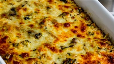  طاجن خضار بالجبنة في الفرن، وجبة صحية وسهلة التحضير