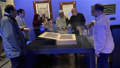 وفد مجمع البحوث الإسلامية في ضيافة متحف دار الكتب والوثائق القومية