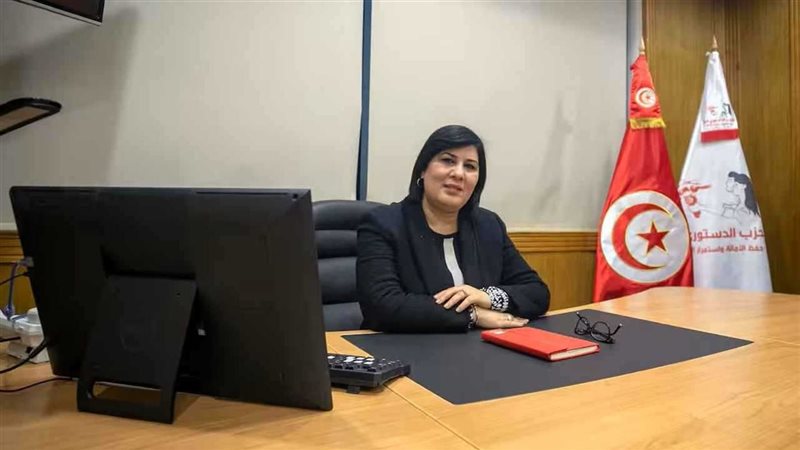 عبير موسي رئيسة الحزب