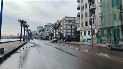 بداية ممطرة لعام 2026 في الإسكندرية (صور)
