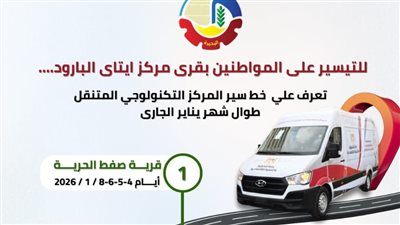 خط سير المركز التكنولوجي المتنقل بايتاي البارود خلال يناير الجارى