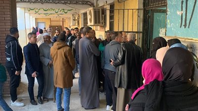 توافد المواطنين على اللجان الانتخابية بقرية وردان في الجيزة للإدلاء بأصواتهم 