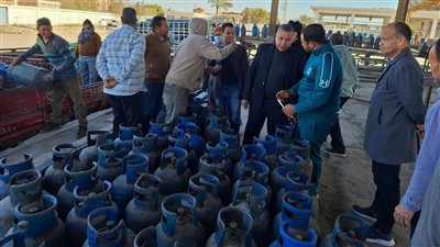 تموين الفيوم تشن حملة مكبرة على محطات تعبئة البوتاجاز 