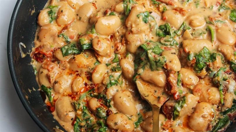 فاصوليا بالكريمة