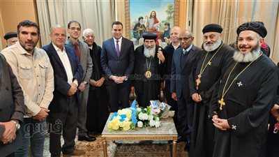 مطران بورسعيد يترأس قداس الميلاد المجيد بكنيسة أبو سيفين (صور)