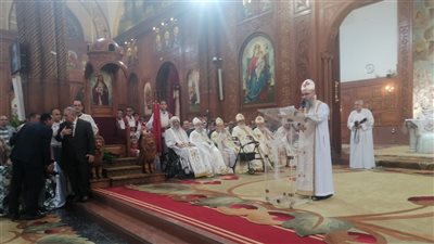 محافظ الفيوم يحضر قداس عيد الميلاد بكنيسة ماري جرجس 