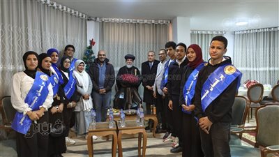 وفد شباب البرلمان بمطروح يزور كنيسة الشهيدين لتهنئة الأقباط بأعياد الميلاد